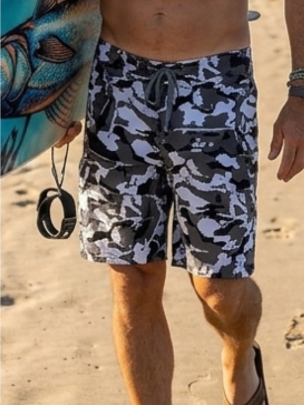 Volcom Black & White Camo Board Shorts